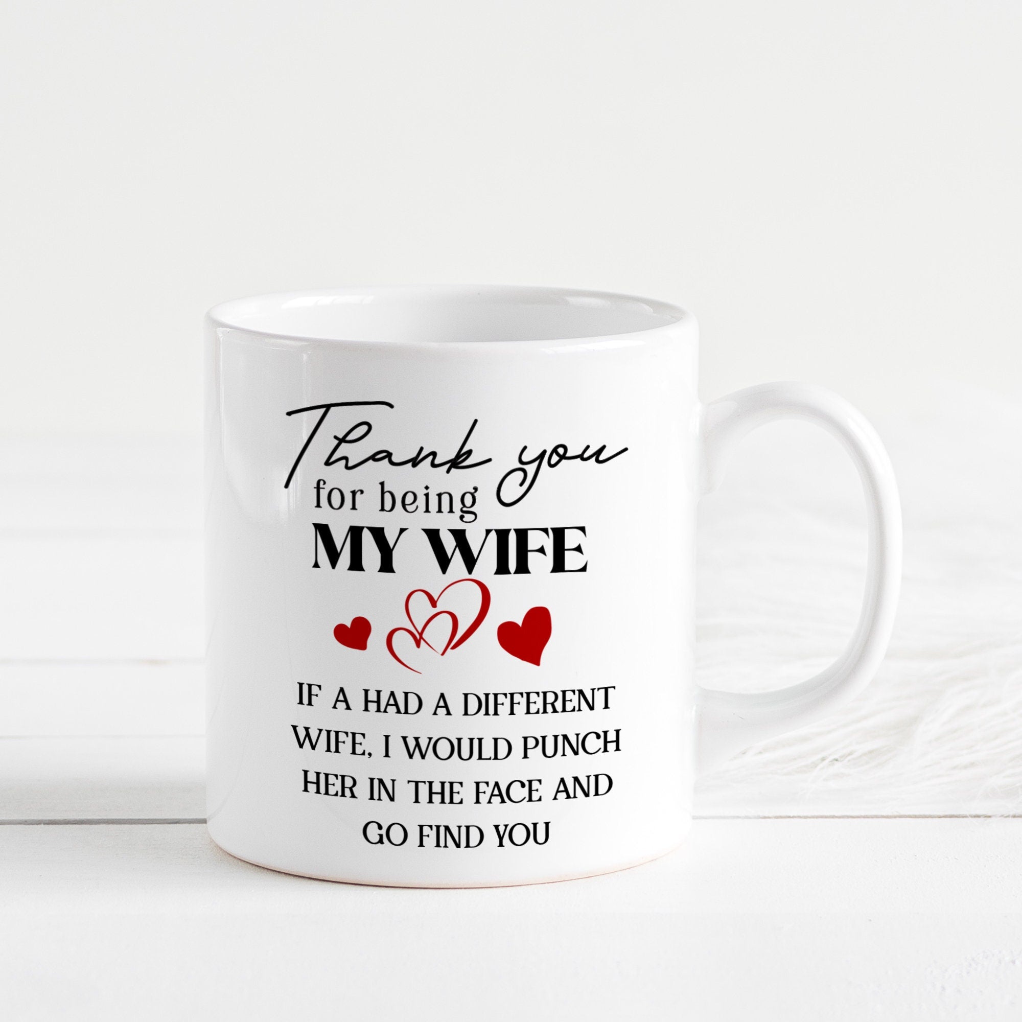 Wife Mug, Christmas Gift For Wife, 1St Valentine'S Day Birthday Present, Funny Gift For Wife