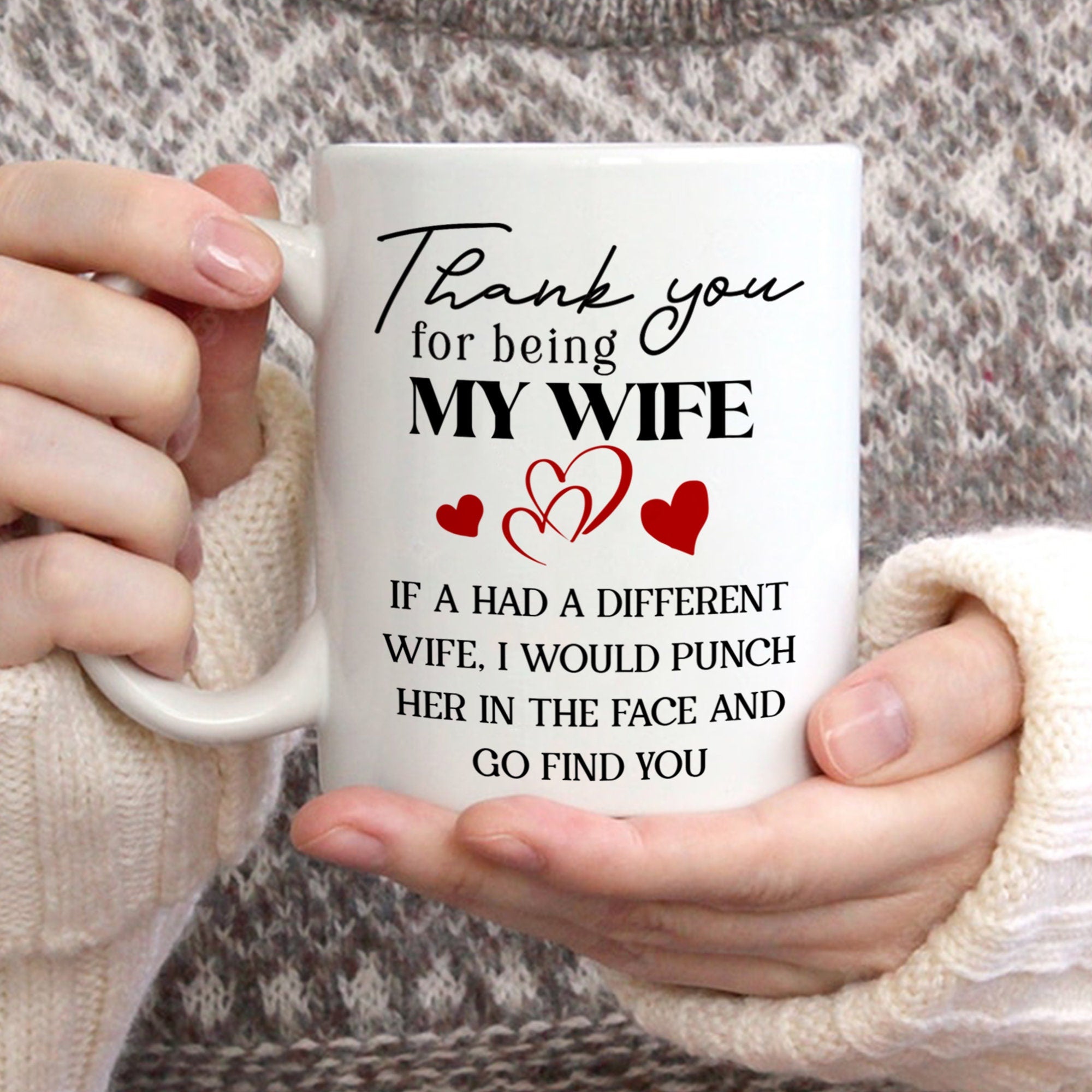Wife Mug, Christmas Gift For Wife, 1St Valentine'S Day Birthday Present, Funny Gift For Wife