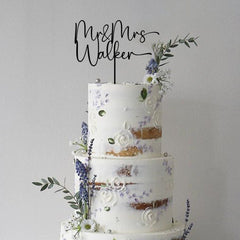 Wooden birthday Cake Topper with Name or Age, Personalised Party Decor, Custom Engagement Decor Bridal Shower FH1