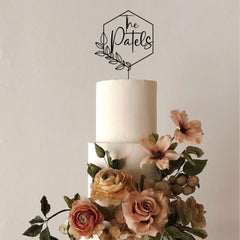 Wooden Mr and Mrs Cake Topper for Wedding, Script Font Personalised Anniversary Custom Engagement Topper KS2